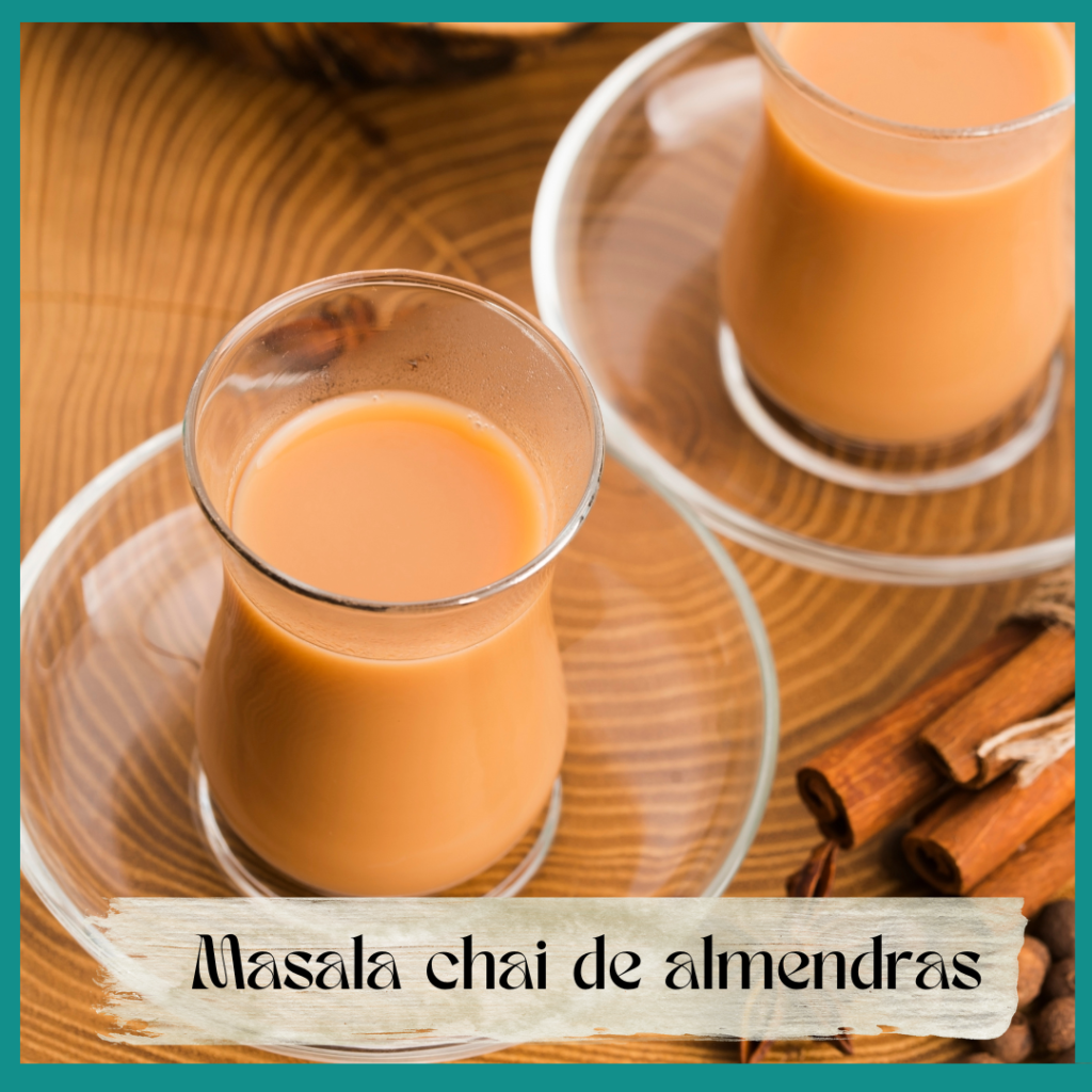 Masala chai de almendras (1 litro) – Soy Nutrición Holística